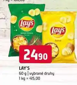 Terno Lay's 60 g vybrané druhy nabídka