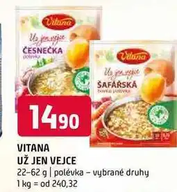 Terno Vitana už jen vejce 22-62 g polévka vybrané druhy nabídka