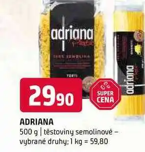 Terno Adriana 500 g těstoviny semolinové vybrané druhy nabídka