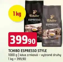 Terno Tchibo espresso style 1000 g káva zrnková vybrané druhy nabídka