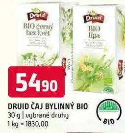 Terno Druid čaj bylinný bio 30 g vybrané druhy nabídka