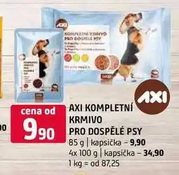 Terno AXI kompletní krmivo pro dospělé psy 85 g kapsička 4x 100 g kapsička nabídka