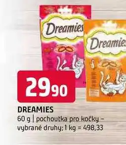 Terno Dreamies 60 g pochoutka pro kočky vybrané druhy nabídka