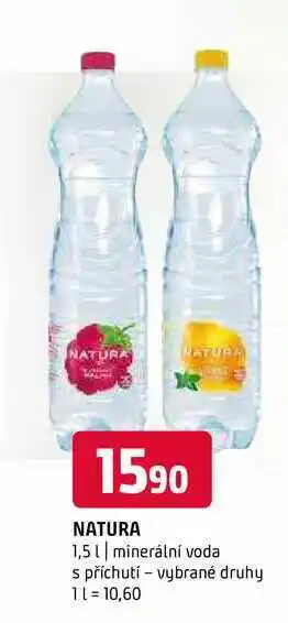 Terno Natura 1,5l minerální voda s příchutí vybrané druhy nabídka