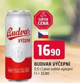 Terno Budweiser Budvar Světlé výčepní pivo sud 0,5l nabídka