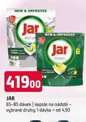 Terno JAR 65-85 dávek kapsle na nádobí vybrané druhy nabídka