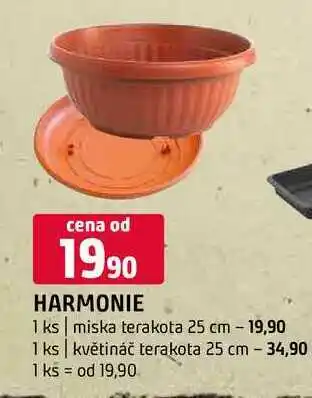 Terno Harmonie 1 ks miska terakota 25 cm květináč terakota 25 cm nabídka