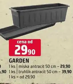 Terno Garden 1 ks miska antracit 50 cm truhlík antracit 50 cm nabídka