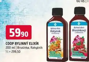 Terno Coop bylinný elixír 200 ml Brusinka, Rakytník nabídka