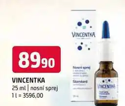 Terno Vincentka 25 ml nosní sprej nabídka