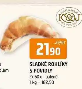 Terno Sladké rohlíky s povidly 2x 60 g balené nabídka