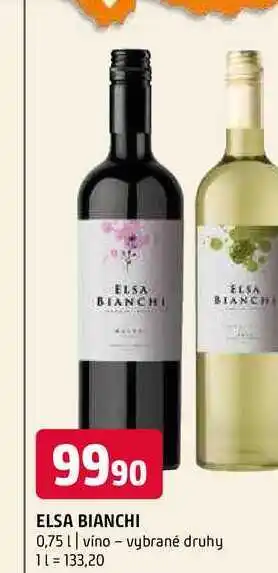 Terno Elsa bianchi 0,75l vino vybrané druhy nabídka