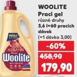 Kaufland WOOLITE Prací gel nabídka