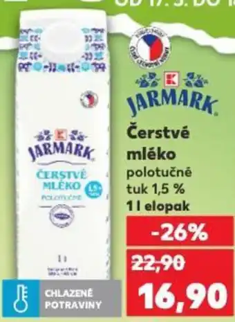 Kaufland Čerstvé mléko nabídka