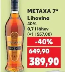 Kaufland METAXA 7 Lihovina 40% nabídka