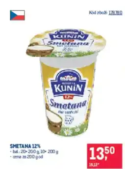 Makro Smetana 12% nabídka