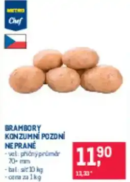 Makro Brambory konzumni pozdní ne prane nabídka