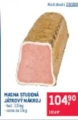 Makro Masna studená játrový nákroj nabídka