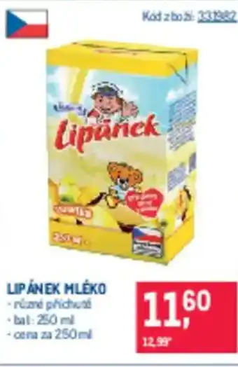 Makro Lipánek mléko nabídka