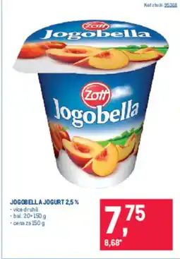 Makro Jogobella jogurt 2,5 % nabídka