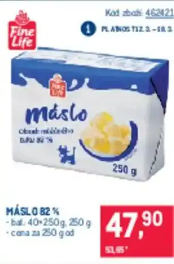 Makro Máslo 82% nabídka