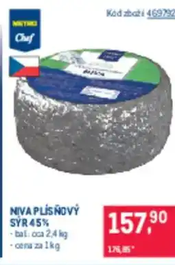 Makro Niva plísnový syr 45% nabídka