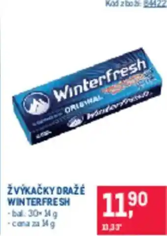 Makro Žvýkačky draže winterfresh nabídka