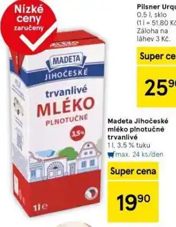 Tesco Trvanlivé mléko 3,5% nabídka