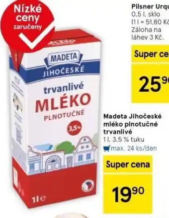 Tesco Trvanlivé mléko 3,5% nabídka