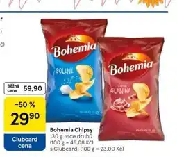 Tesco Bohemia chips nabídka