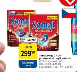 Tesco Somta mega prostředky do myčky nádobí nabídka