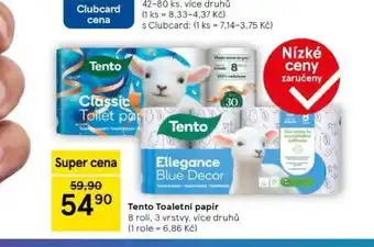 Tesco Tento toaletní papír nabídka