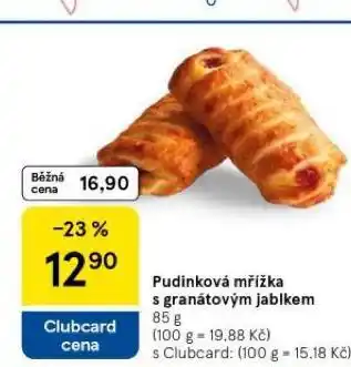 Tesco Pudinková mřížka s granátovým jablkem nabídka