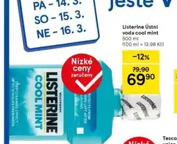 Tesco Listerine ústní voda nabídka