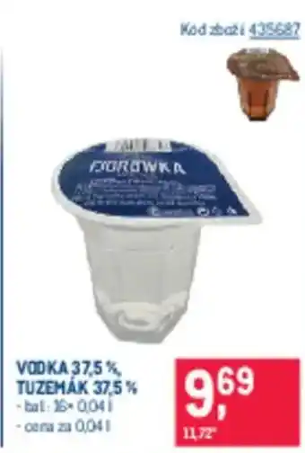 Makro Vodka 37,5% tuzemák 37,5% nabídka