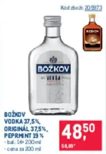 Makro Božkov vodka 37,5% peprmint 19% nabídka