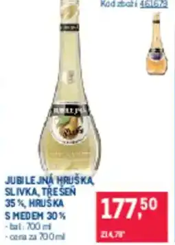 Makro Jubilejná hruška slivka, třešeň 35% hruška s medem 30% nabídka