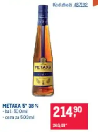 Makro METAXA 5* 38% nabídka