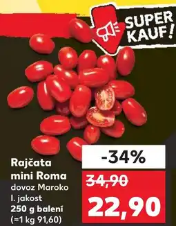 Kaufland Rajčata mini Roma nabídka