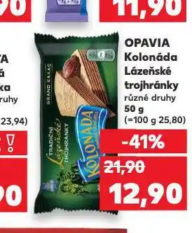 Kaufland Opavia kolonáda tradiční oplatky nabídka