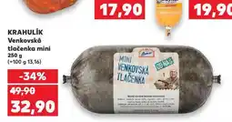 Kaufland Venkovská tlačenka mini nabídka