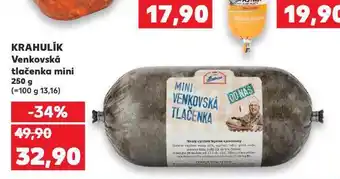 Kaufland Venkovská tlačenka mini nabídka