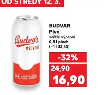 Kaufland Pivo budvar nabídka