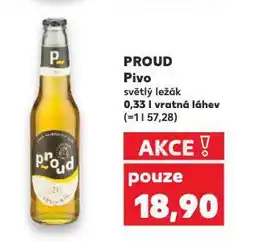 Kaufland Pivo proud nabídka