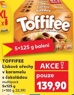 Kaufland TOFFIFEE Lískové ořechy v karamelu s čokoládou nabídka