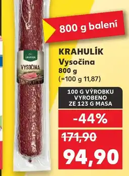 Kaufland KRAHULIK Vysočina nabídka