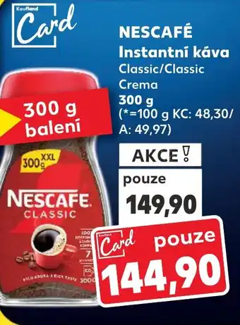 Kaufland NESCAFÉ Instantní káva Classic/Classic Crema nabídka