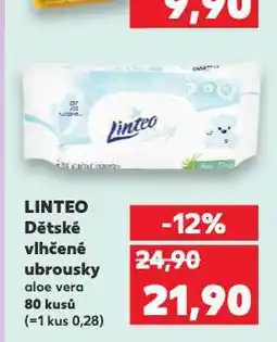 Kaufland Linteo baby dětské vlhčené ubrousky nabídka