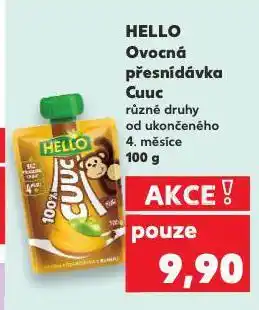 Kaufland Hello cuuc ovocná přesnídávka nabídka