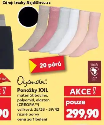 Kaufland Ponožky nabídka